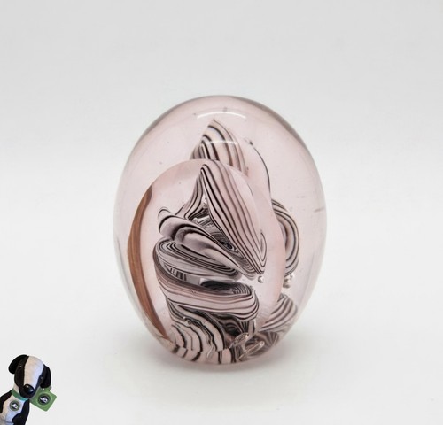 Vintage art glass egg - art,