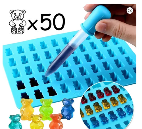Cavity silicone gummy bear - 50,