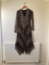 The Kooples Women's Leopard Print Dress Size 2 UK 10 New With Tags