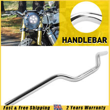Motorcycle Bike 7/8" 22mm Universal Retro Handlebars Tracker Drag Bars Chrome UK