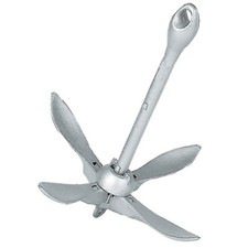 Anchors Galvanised Folding Grapnel type - Dinghies Boats Kayaks Jet Skis & Ribs 