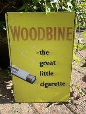 Woodbine Cigarettes Metal Sign – 12x8” Reproduction Vintage Tobacco Ad