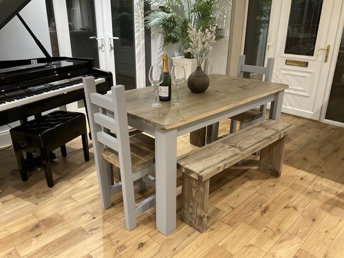 Rustic farmhouse dining table - rustic,,