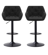 Bar Stools Set of 2 Height Adjustable Swivel Breakfast Modern