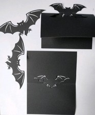 24 Pieces 12cards & 12 bats. Halloween. Market,  Cake, Bar,  Car boot, or table 