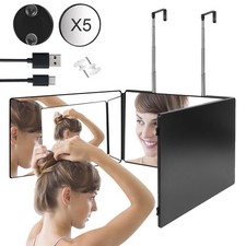 LED 3 Way Mirror for Self Hair