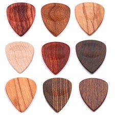 Wood Guitar Picks, Rosewood, Sandalwood, Olive wood, Walnut, Dark Sandalwood