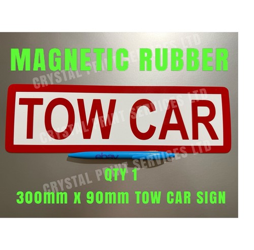 Tow car motorhome - tow, sign