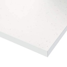 White Quartz Matt Solid Compact Laminate Kitchen Worktop 12mm