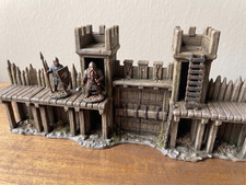 Wooden palisade gate wall - wooden,
