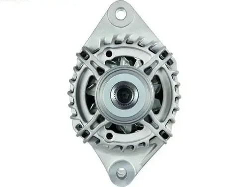 Alternator with freewheel belt