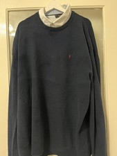 NEXT…Men's XXXXL Navy Blue Mock Shirt Jumper In Good Condition