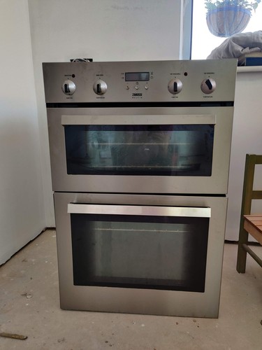 Built double oven - double, zanussi