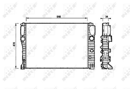 Nrf radiator for - for, mercedes