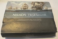 2005 Trafalgar Bicentenary Silver Piedfort £5 Crown Set – Mint, Unused, Boxed