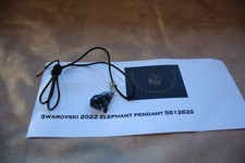 SWAROVSKI CRYSTAL SCS ELEPHANT PENDANT ON CORD #5612629