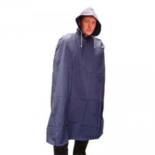 Oxford Cycle Cape Poncho in Dark Blue