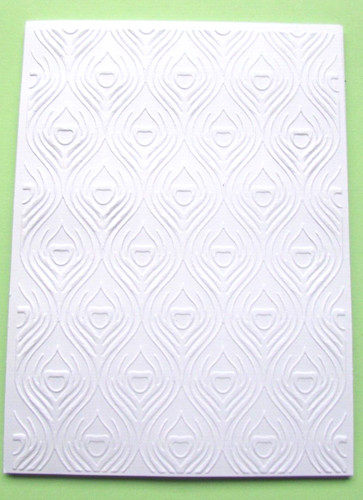 Embossed card topper - embossed,