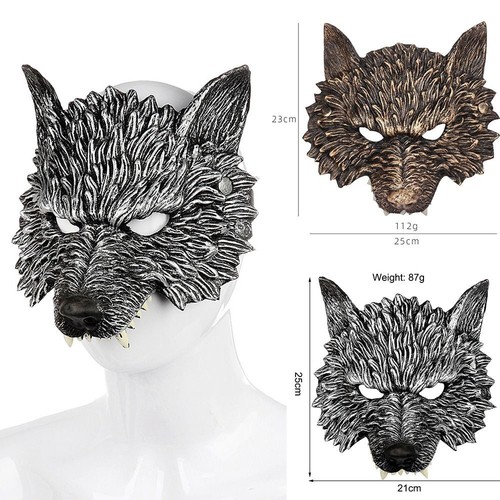 Realistic wolf head mask - 3d,