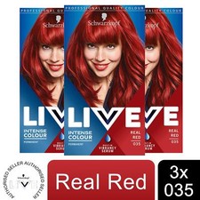 3x LIVE Real Red Permanent