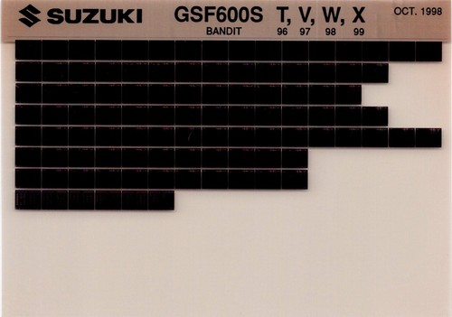 Suzuki gsf600s x - suzuki, 97