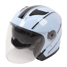 Motorcycle Helmet Open Face w/ Sun Visor & Goggles – Stylish Half Face ABS Motor