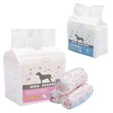 10-120pcs Male and female Dog disposable leak proof puppy sanitary diapers UK
