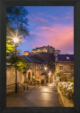 Edinburgh Castle Sunset Framed