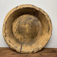 Vintage Wooden Dough Bowl -