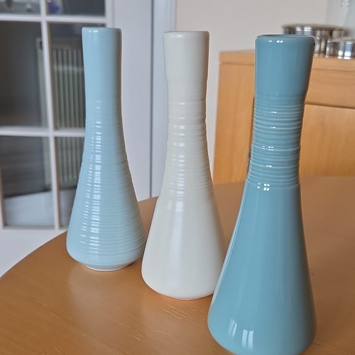 Set ceramic bud vases - 3,