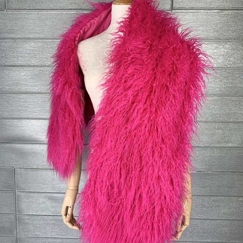 Ladies solid faux - solid, mongolian