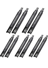 AOLISHENG 5 Pair  Drawer Runners Drawer Slides 450mm Heavy Duty 45kg 18inch