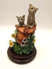 VINTAGE COUNTRY ARTISTS KITTENS AND HORSE SADDLE 01304  1999 BY GRANT PALMER