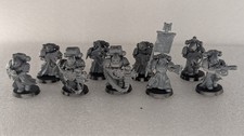 9 x Warhammer 40k: Space Marines Dark Angels Veterans plastic 1999 3rd edition