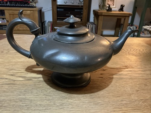 Antique pewter teapot - pewter,
