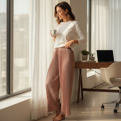 Floral accordion pleated - floral,