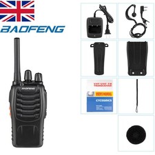 Baofeng BF-88E PMR446MHz Walkie Talkie Long Range Two Way Radio+Earpiece Black