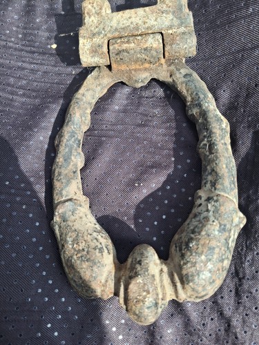 Old door knocker - old,