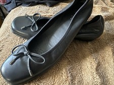 ladies TLC Navy Leather Slip