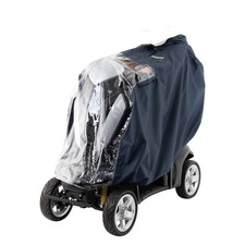 Navy blue heavy duty mobility scooter full rain cover