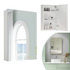 Bathroom Medicine Cabinet with Mirror Wall Mounted with Adjustable Storage Shelf