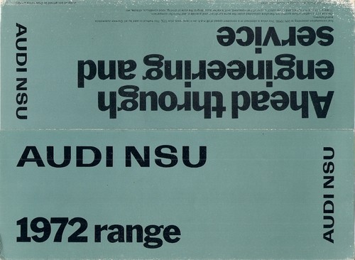 Audi nsu range - audi, 1971-1972