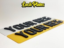 4D 3D Number Plates Premium  - 100% Road Legal Pair Single MOT Legal