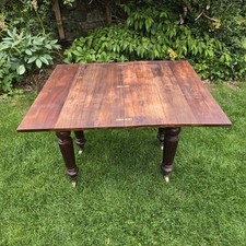 Antique Mahogany Card Table, Side Table.