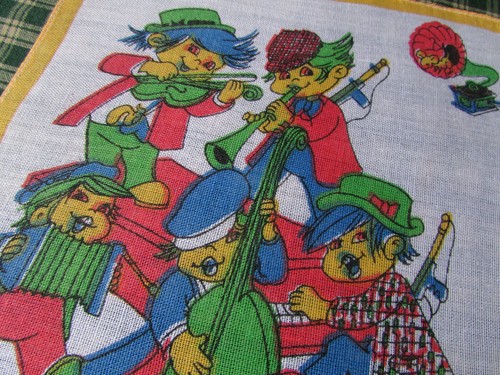 Vintage retro handkerchief - vintage,