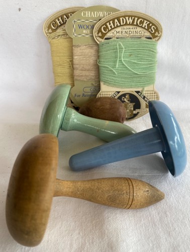 Vintage sewing mushrooms - vintage,