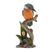 Kingfisher on a Branch Resin Ornament Figurine 14cm Country Living 