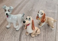 Wade Disney Characters Lady, Tramp & Dachsie Figurines