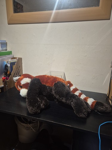 Nature planet red panda plush - nature,