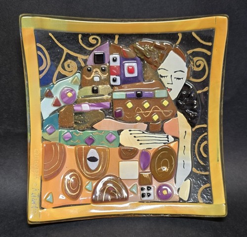Sebino arte fused glass plate - sebino,